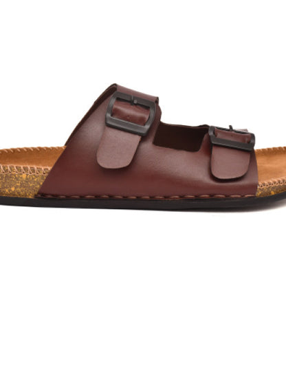 Brown Men's Floater Sandals