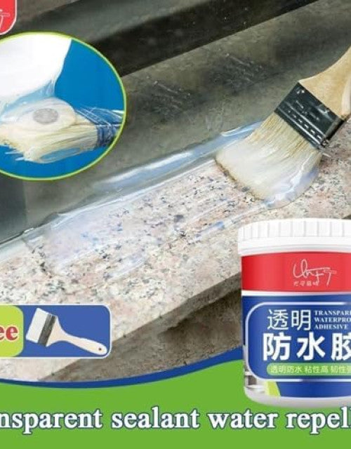 Crack Seal Glue 300gm with Brush Transparent Adhesive Waterproof Glue