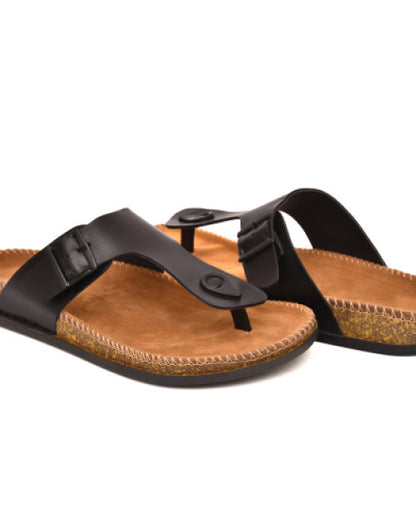 Men T-Strap Slip-On Sandals