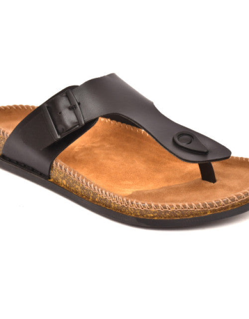 Men T-Strap Slip-On Sandals