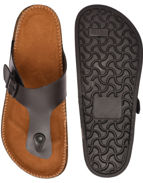 Men T-Strap Slip-On Sandals