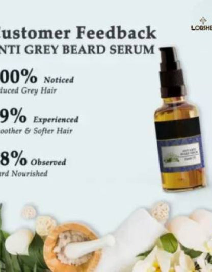 Natural Anti Grey Beard Serum Oil ( Pack Of 2 )