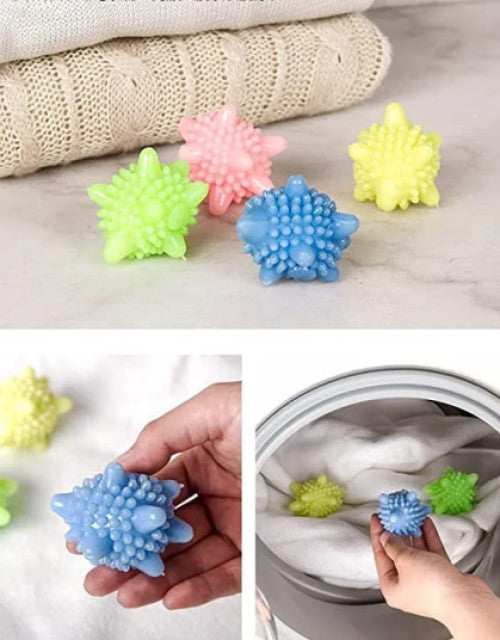 Washer Balls Magic Eco-Friendly Laundry Scrubbing Balls, Solid Colorful Laundry Washing Balls Enhance Your Machine Cleaning Power Pack of 12