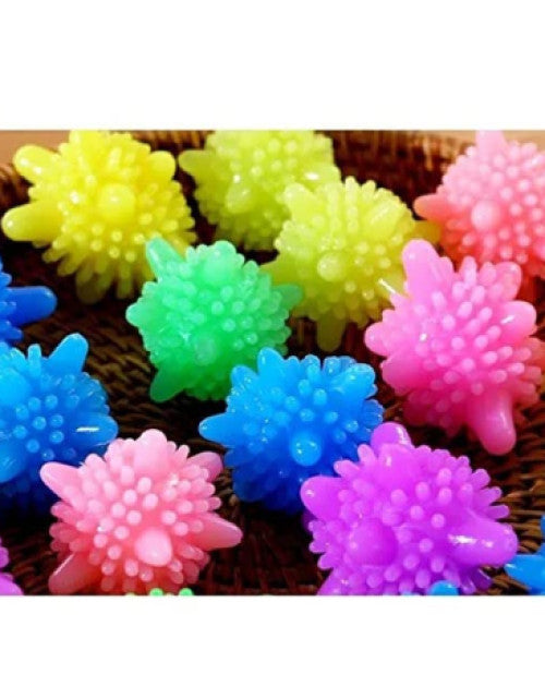 Washer Balls Magic Eco-Friendly Laundry Scrubbing Balls, Solid Colorful Laundry Washing Balls Enhance Your Machine Cleaning Power Pack of 12